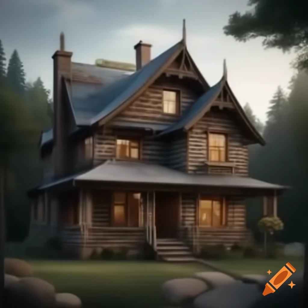 Realistic depiction of a house