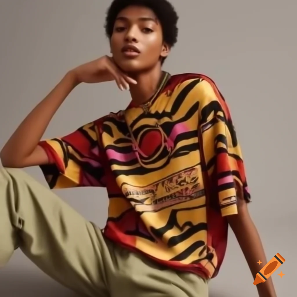 Fashion model showcasing trendy clothing