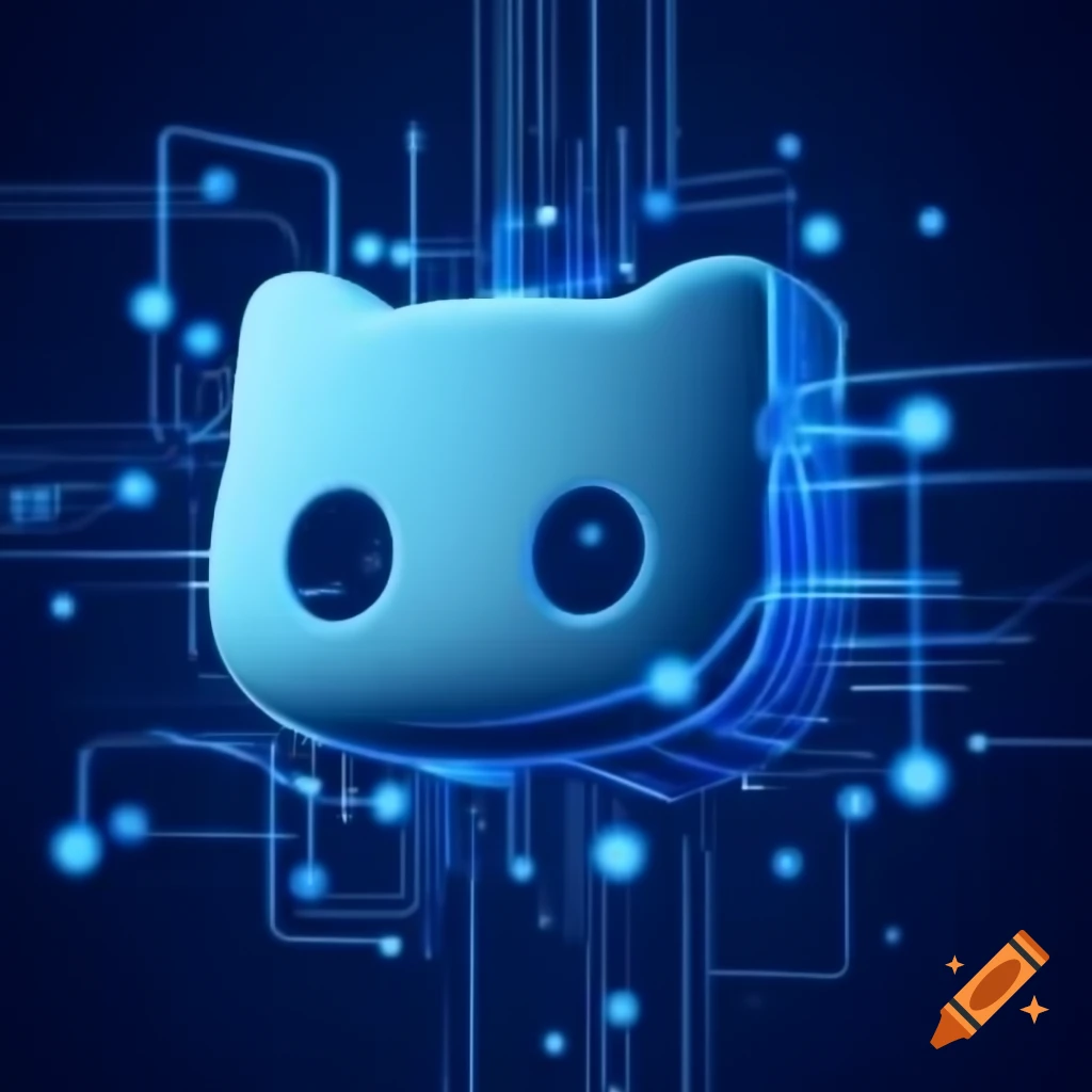 Background design for AI startup landing page inspired by GitHub