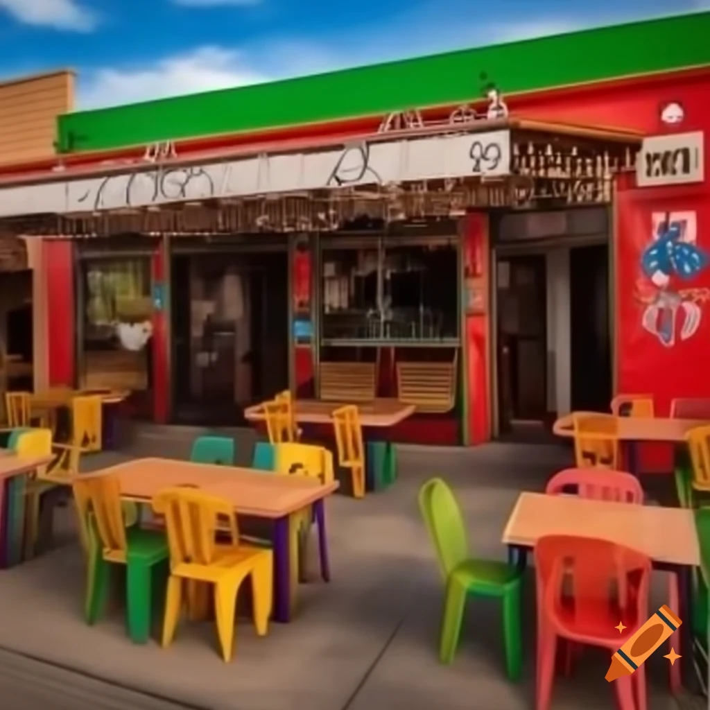 Vibrant Mexican asado restaurant with outdoor terraza seating and open grill
