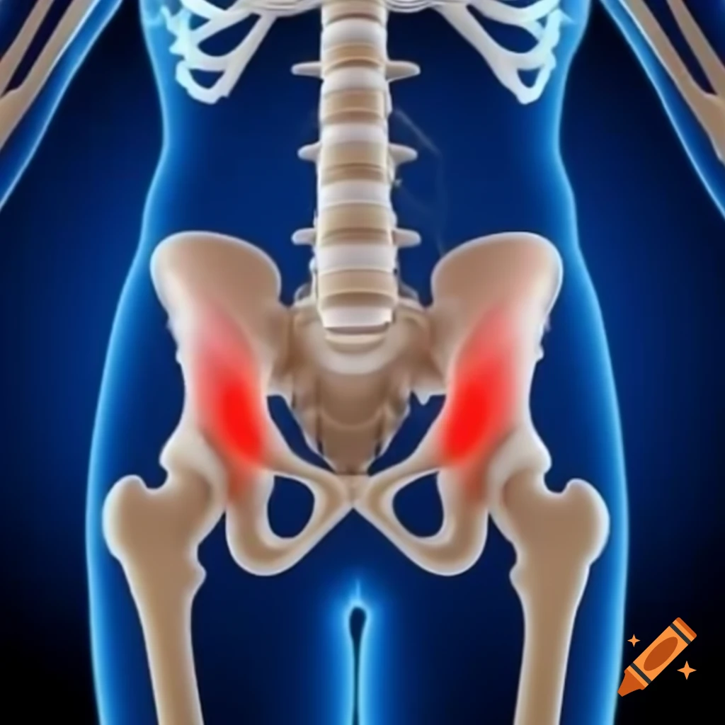 Hips Aligned Aligned human hips from the back showing posterior iliac crest anatomy ...