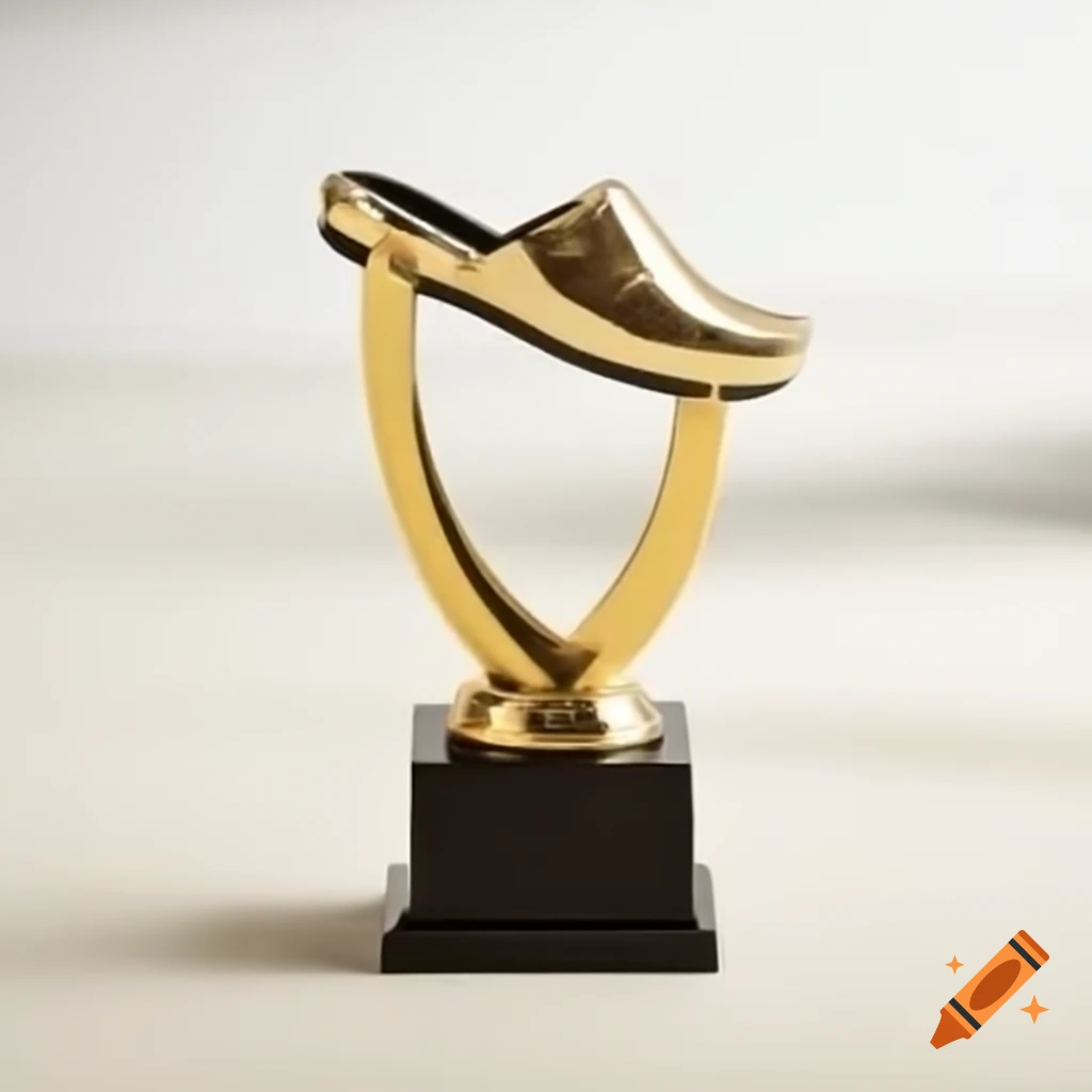 Golden slipper trophy showcasing award for excellence
