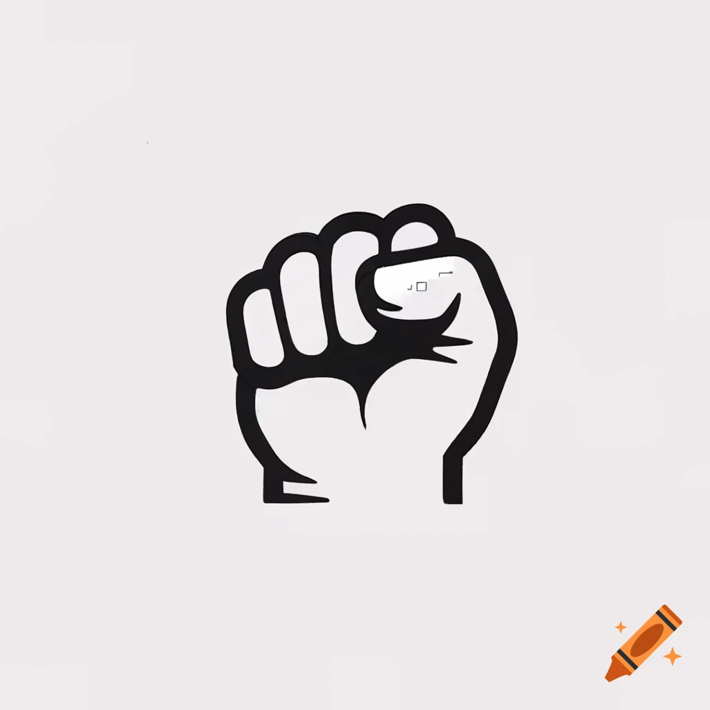 Protest fist logo symbolizing activism and solidarity