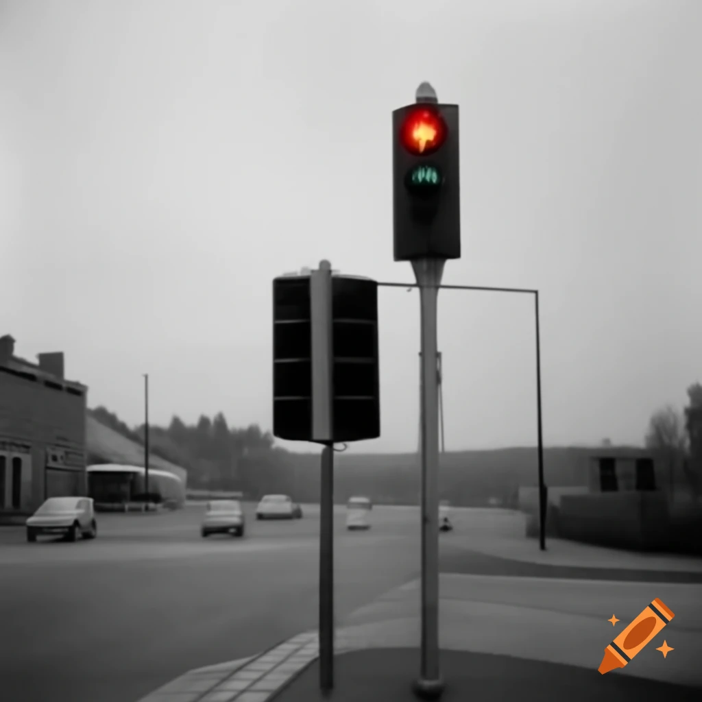 Vehicle running through red traffic light at intersection