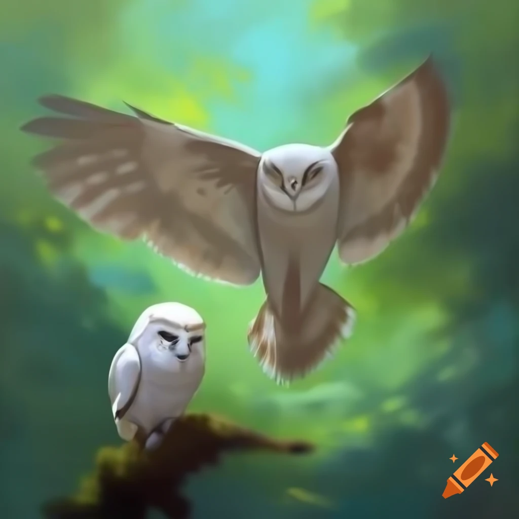 Creative oil paintings featuring Goryeo celadon and owls
