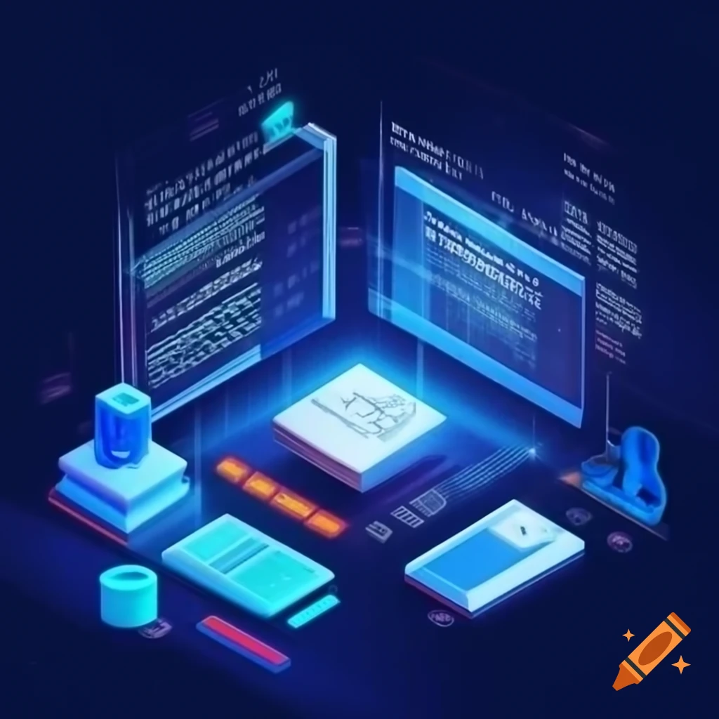 Infographic showing JavaScript code and dataLayer events on Craiyon