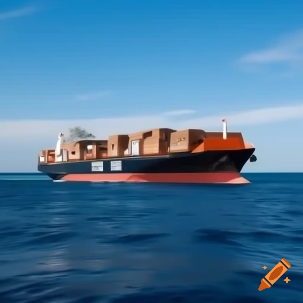Cargo ship loaded with containers