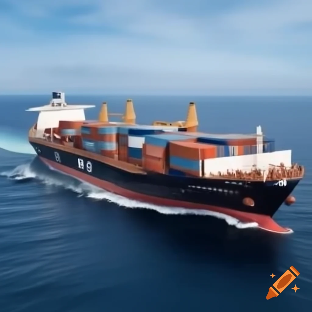 Cargo ship loaded with containers