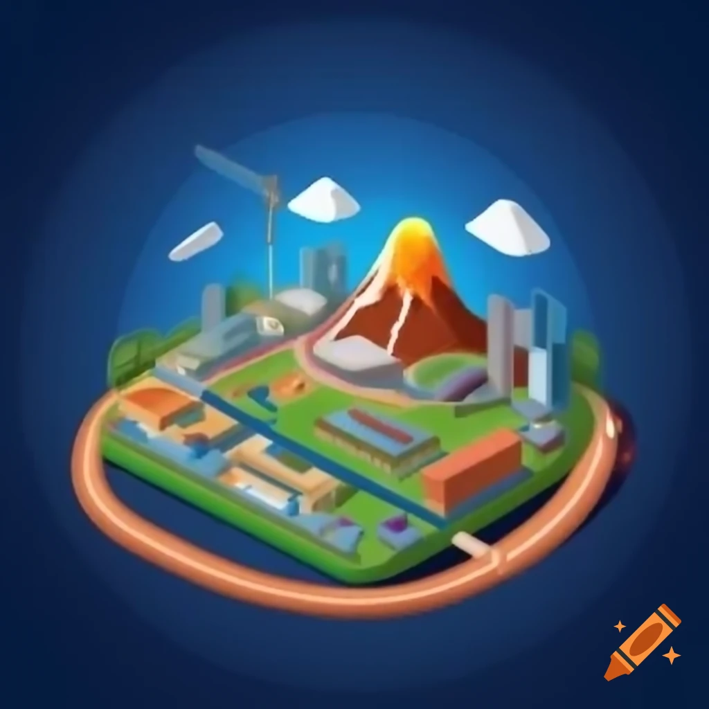 Colorful vector illustration collage of urban infrastructure including ...