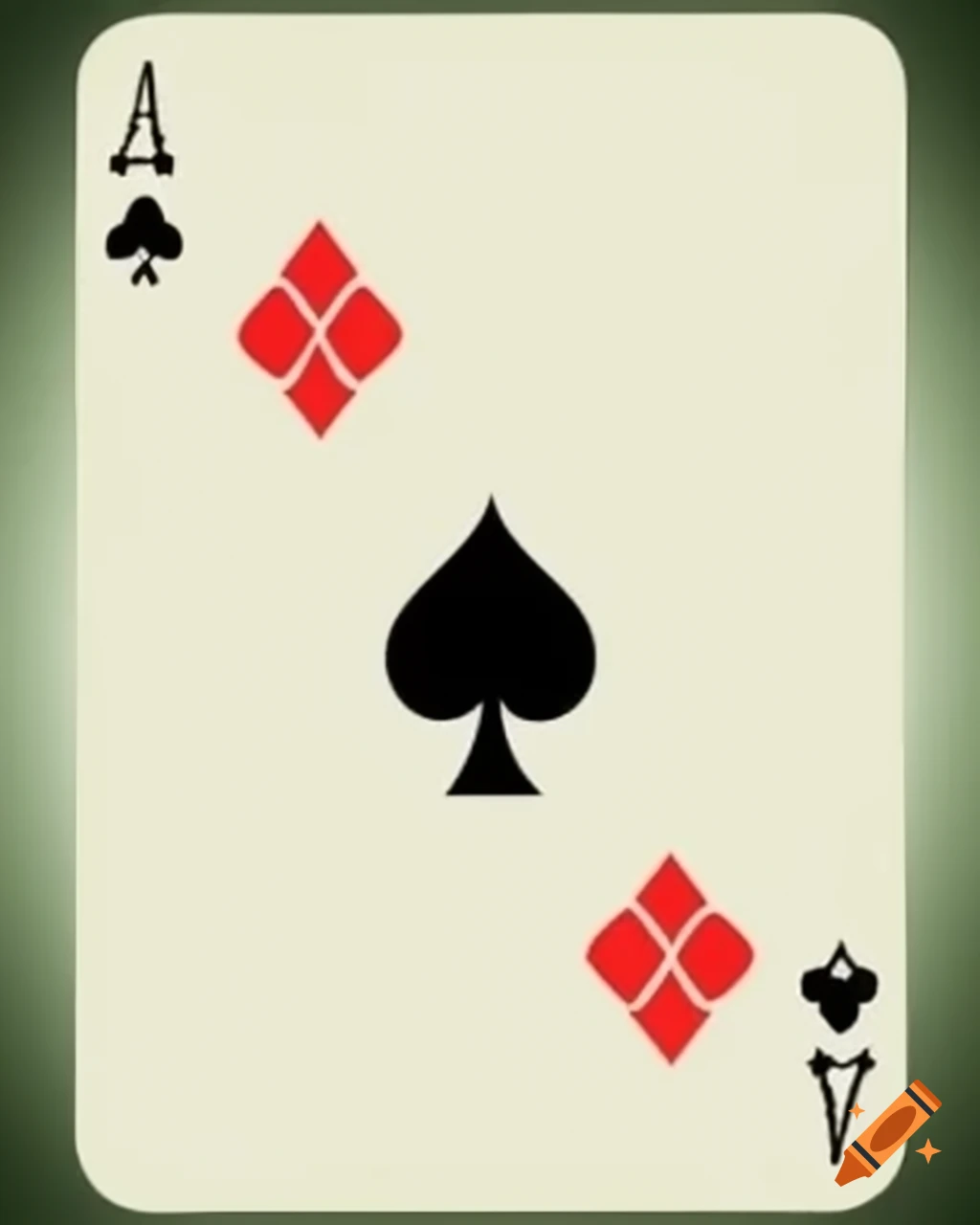 Ace of Spades playing card design