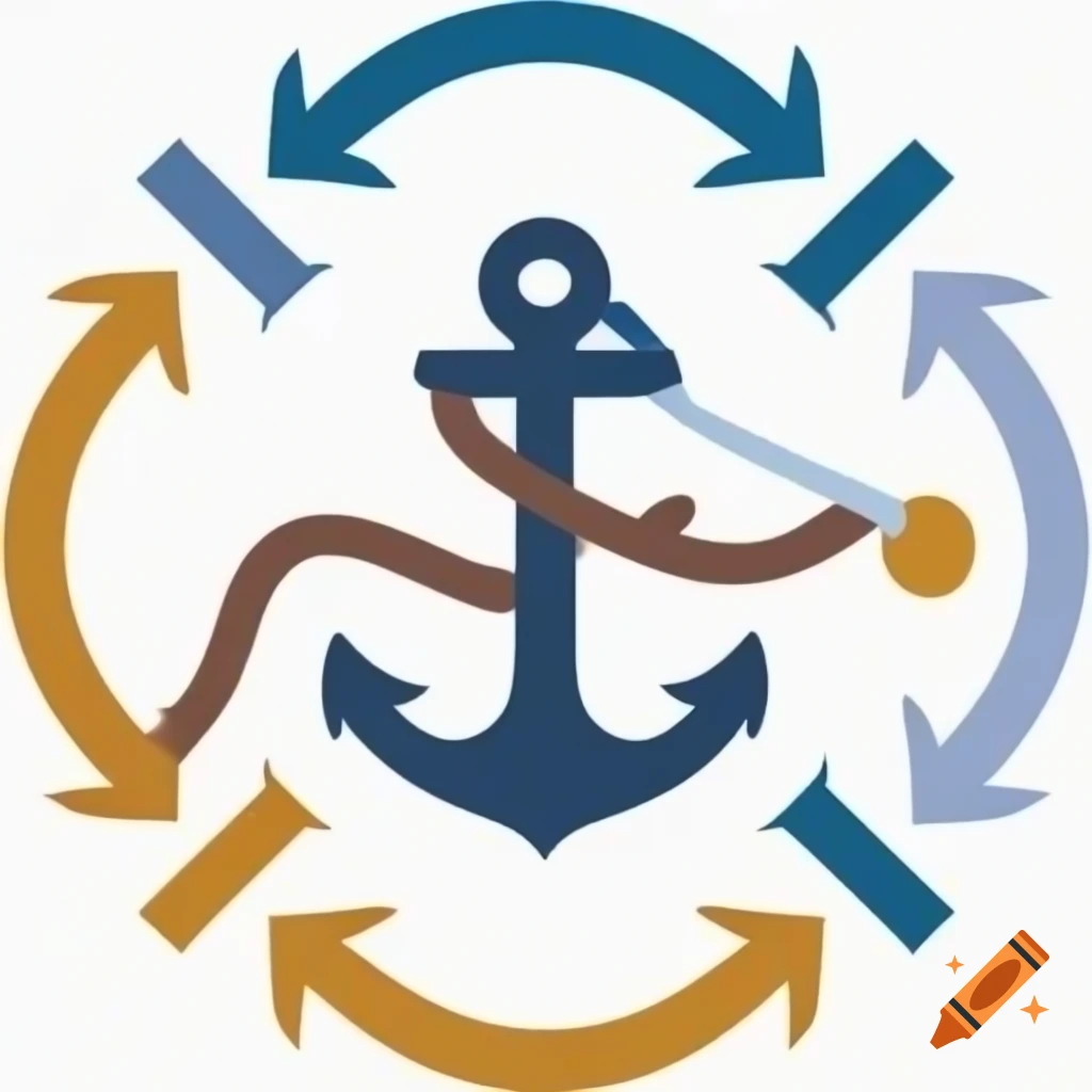 Logo design for Rapido5000 featuring an anchor, pirate skull, and biohazard symbol