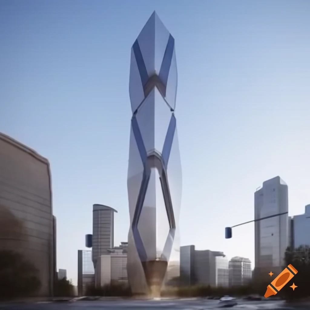 Sleek modern skyscraper design
