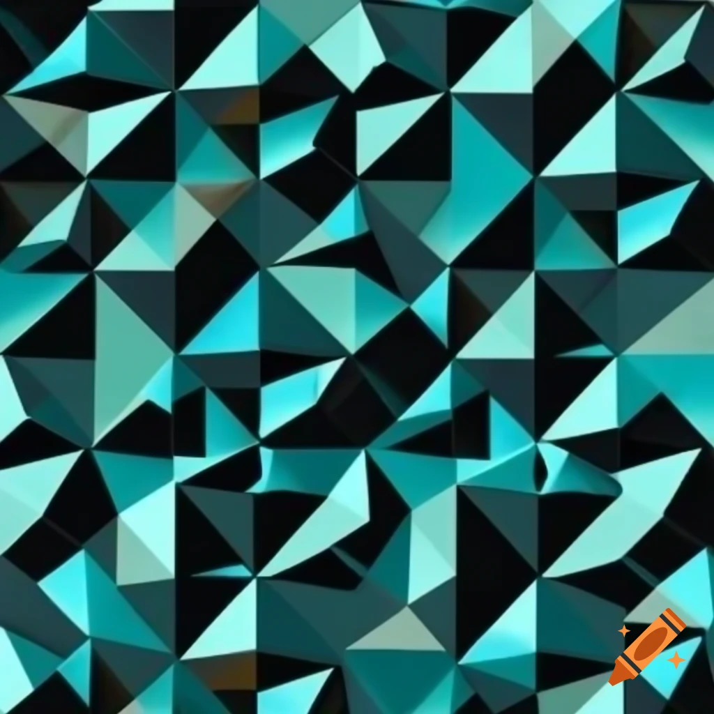 Abstract geometric pattern of overlapping triangles and polygons in ...
