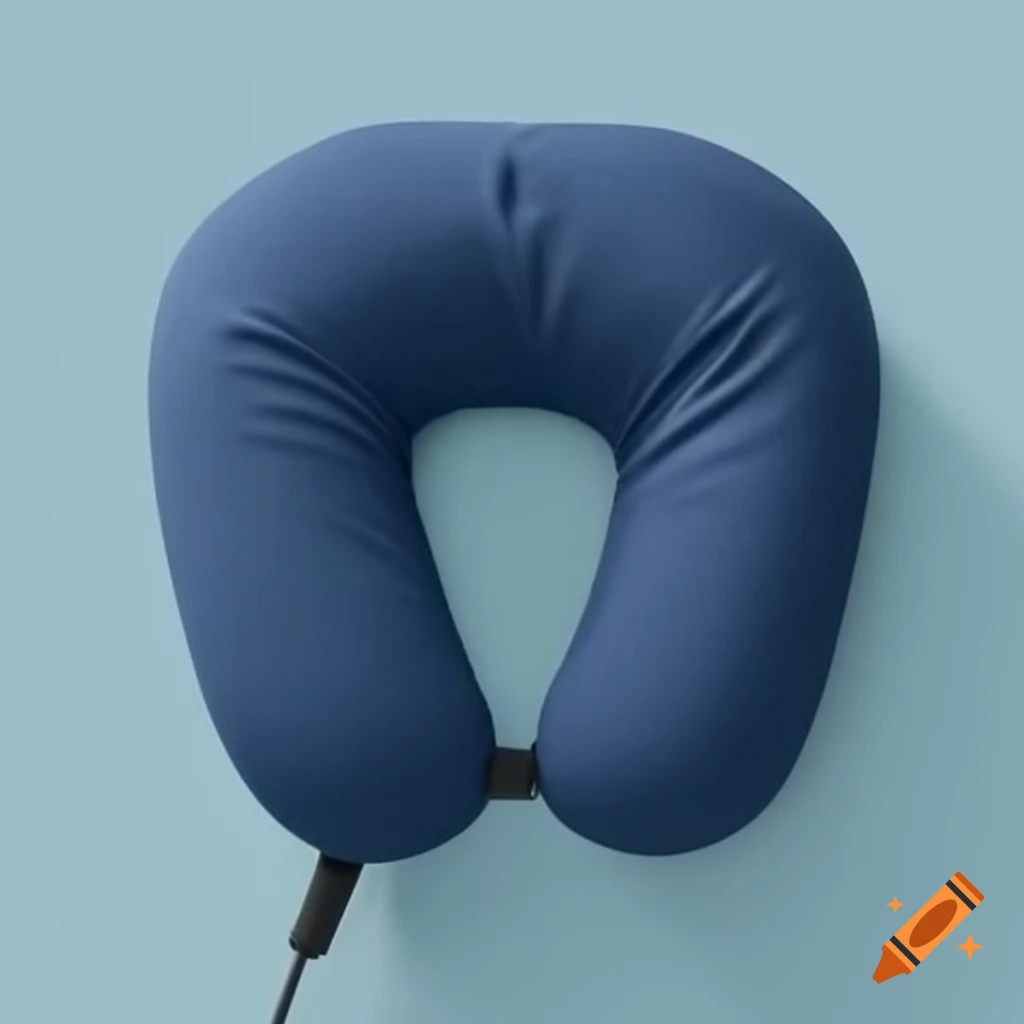 Ergonomic neck pillow designed with cooling features