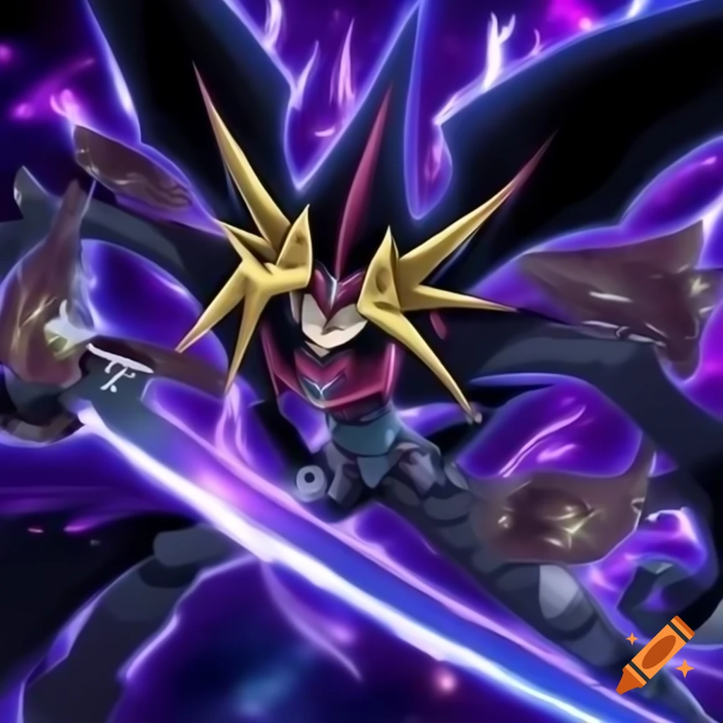 Dark magician girl from Yu-Gi-Oh! Duel Monsters in anime style on Craiyon
