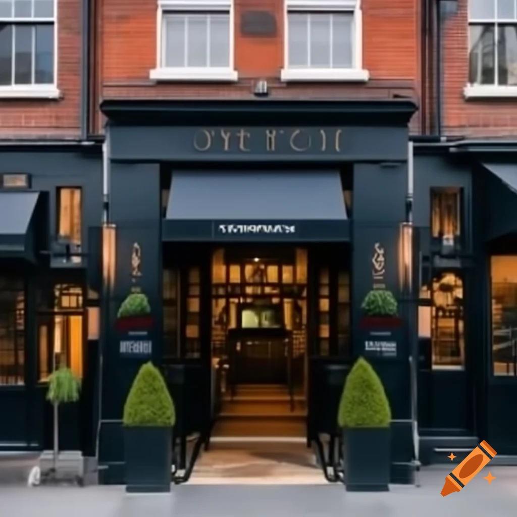 Elegant front entrance of high-end restaurant JNP Steakhouse