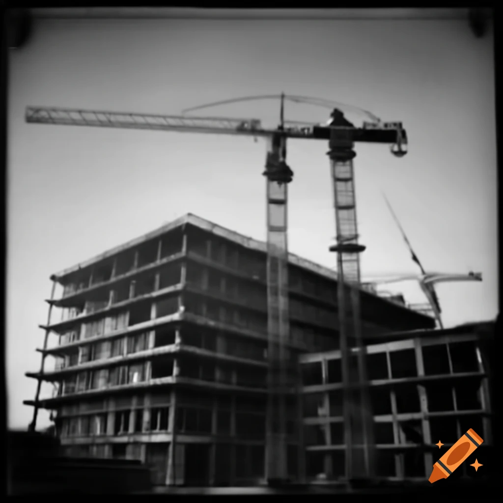 Pillar structure of a building under construction