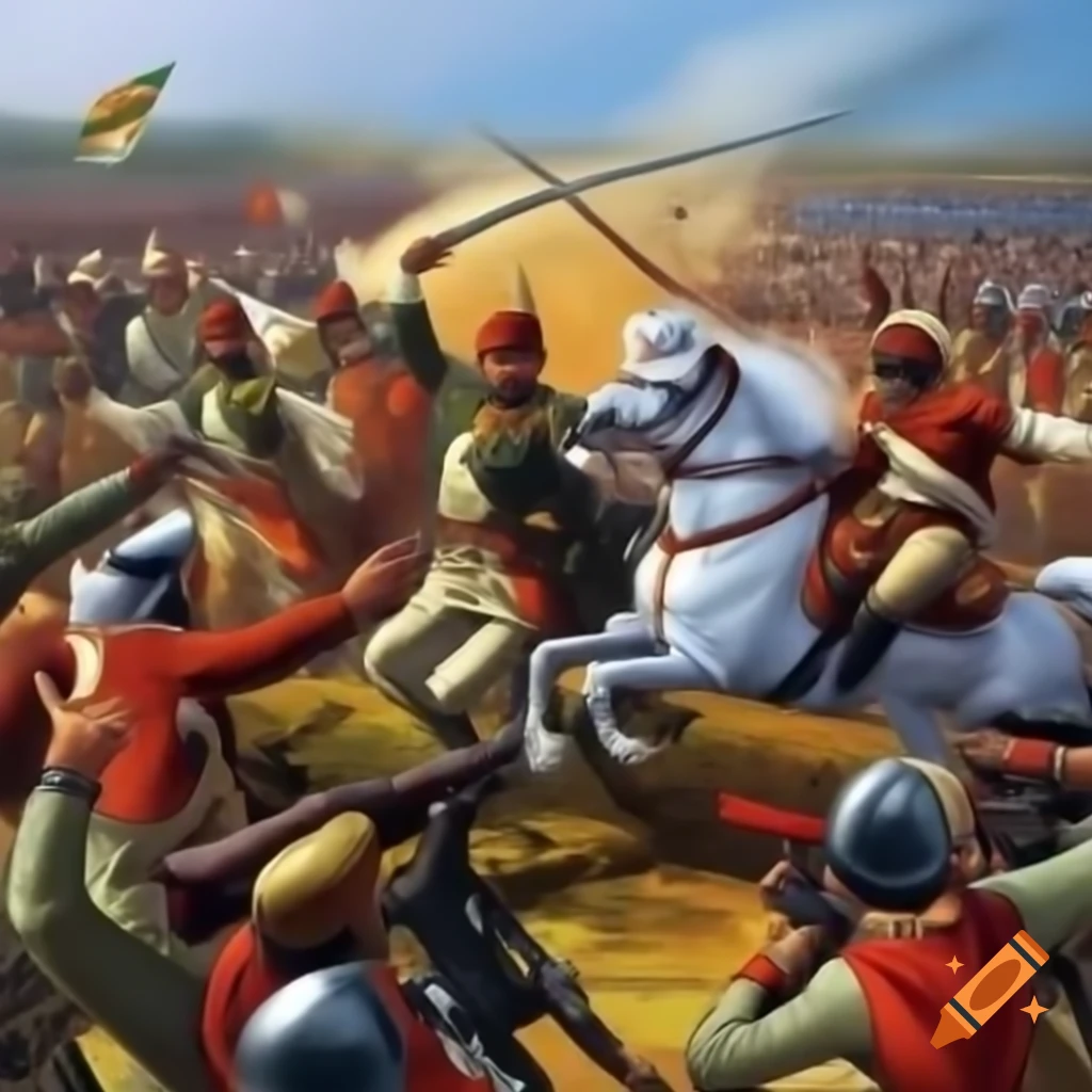 Historical depiction of India vs Pakistan conflict