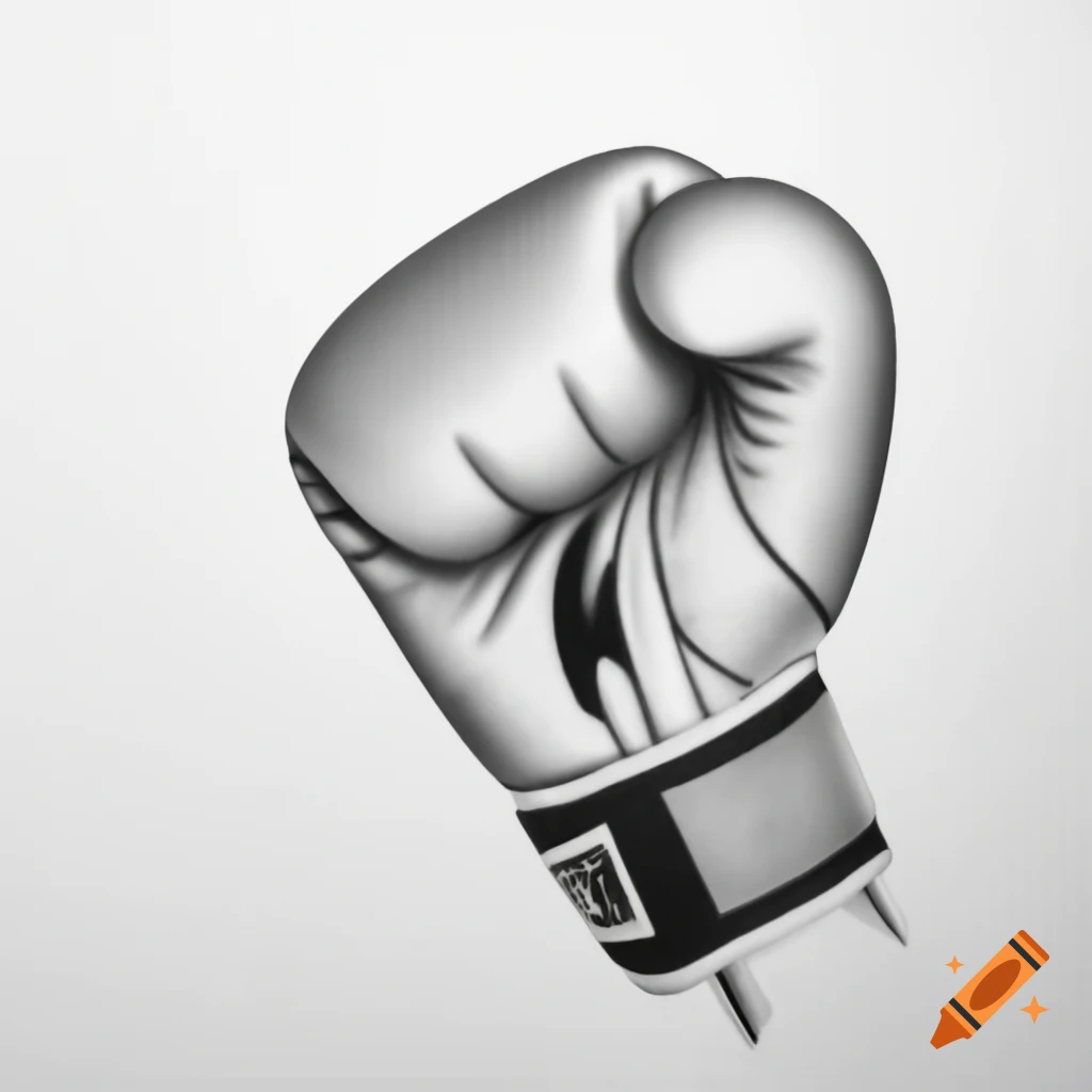 Pencil drawing of a boxing glove