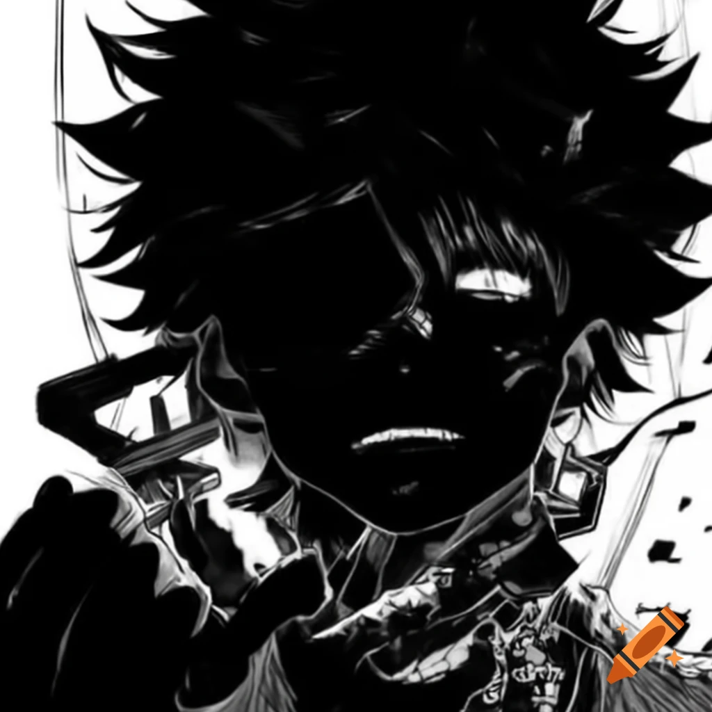 Black and white drawing of a large gorilla staring menacingly at the camera
