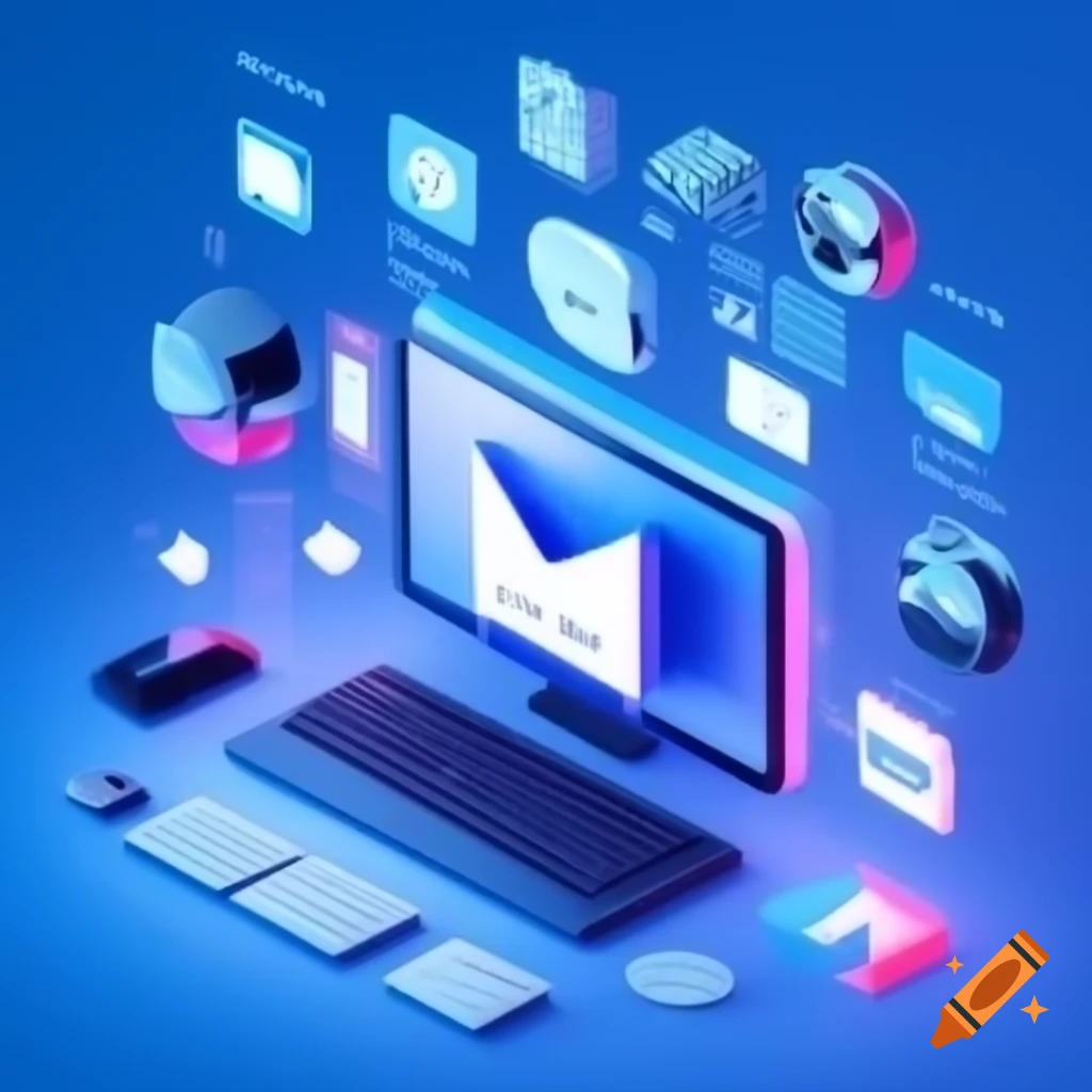 Futuristic digital dashboard showcasing organized social media for a clutter-free digital life