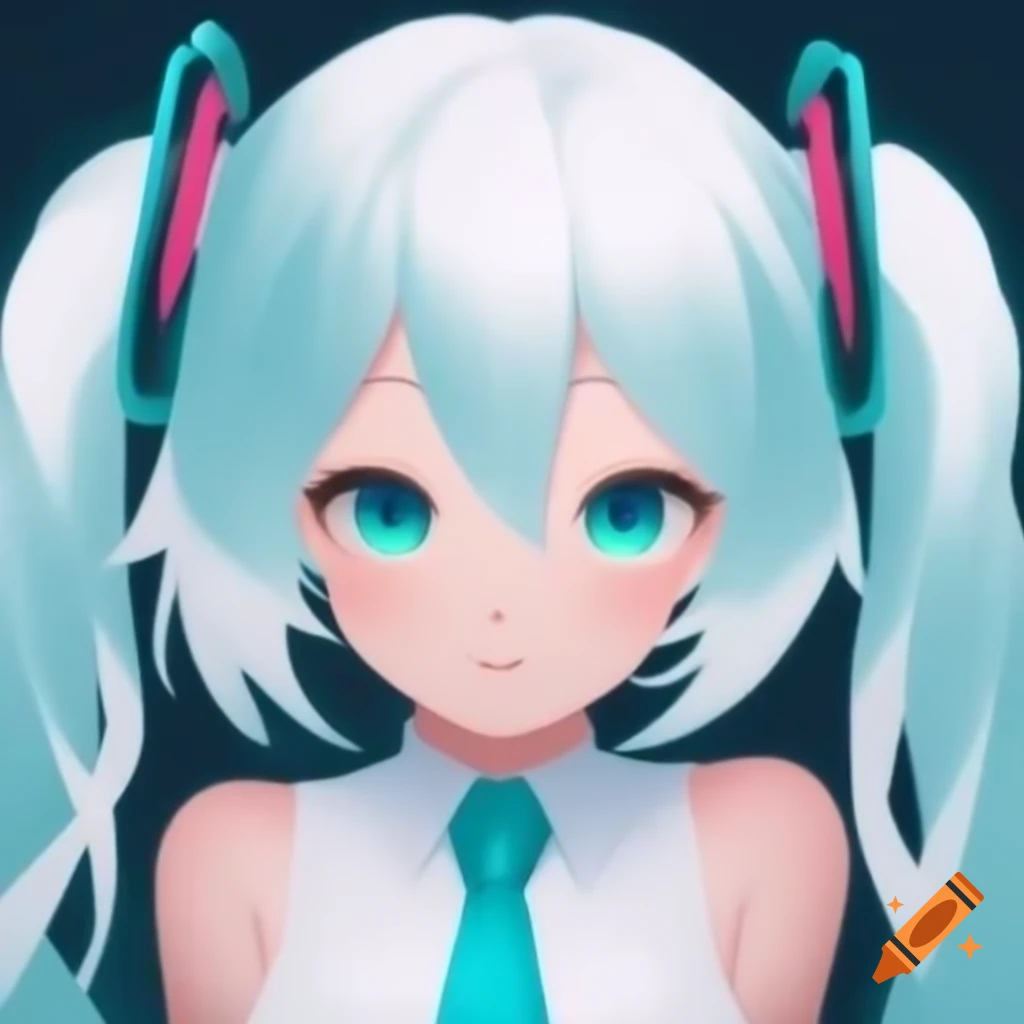 Girl With White Hair In Hatsune Miku Cosplay On Craiyon girl-with-white-hair-in-hatsune-miku-cosplay-on-craiyon