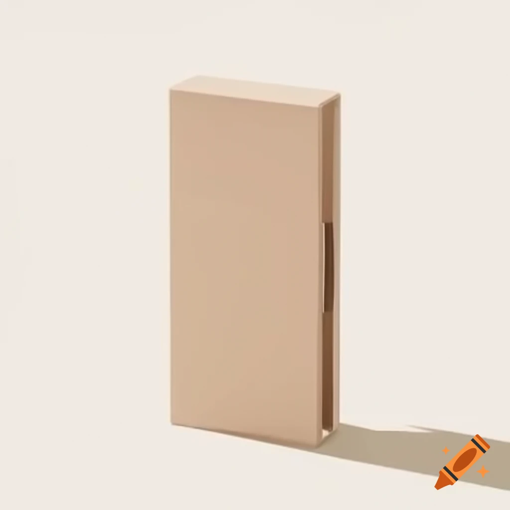 High tech smartphone packaging on plain background
