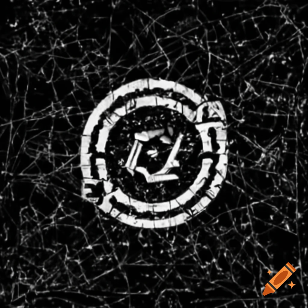 Abstract monochrome digital artwork in mixed media style with chaotic lines