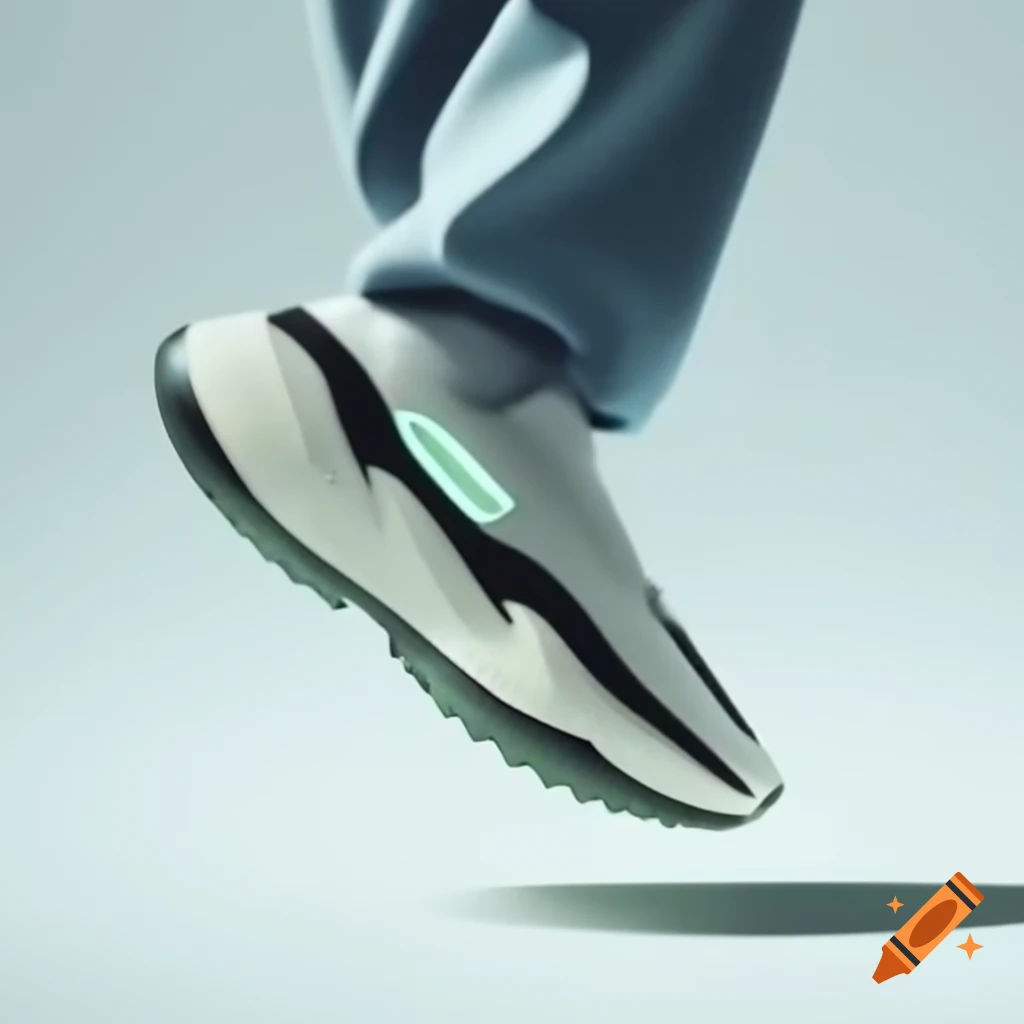 Innovative laceless futuristic shoe design made of soft foam