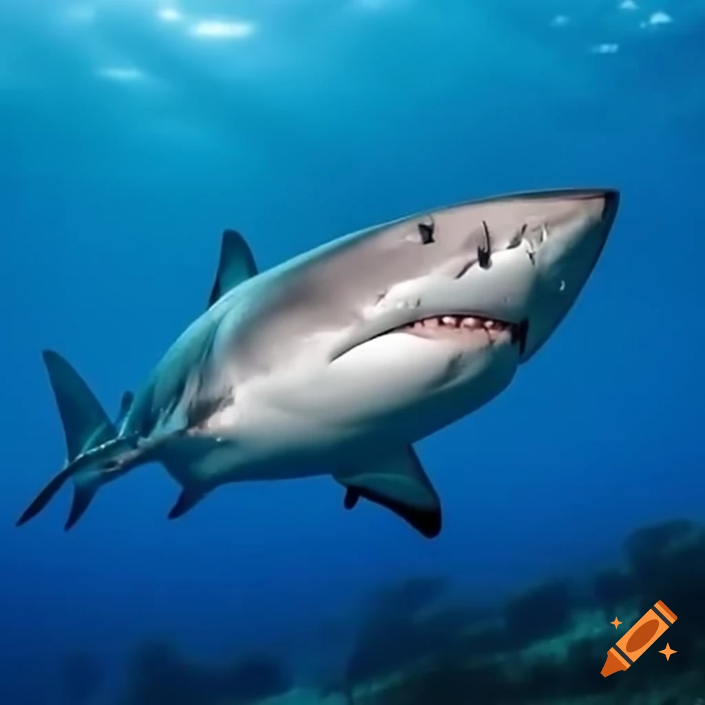 Shark chasing cat at the zoo