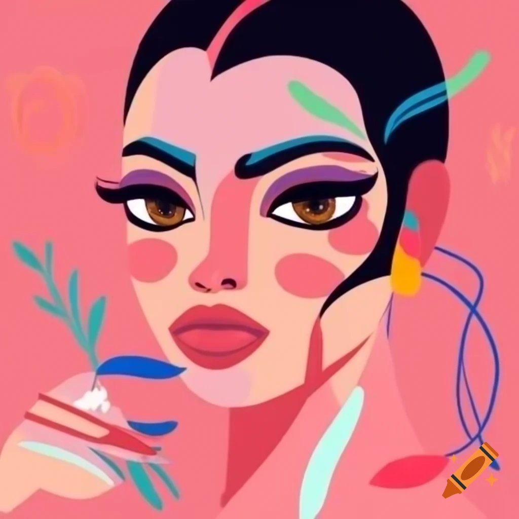 Simplistic art inspired by Vanessa Morales' artwork