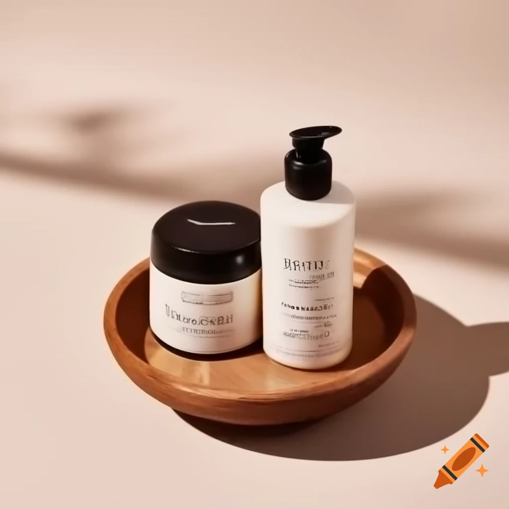 Hair mask product in wooden container labeled 'Hydrating Oasis'
