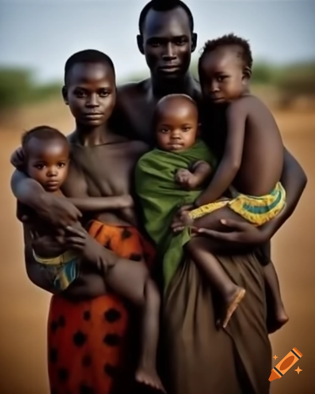 Family in challenging living conditions
