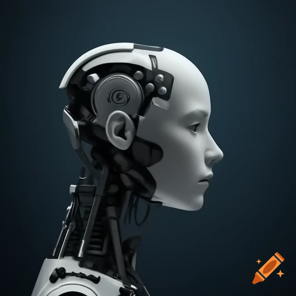Conceptual image of artificial intelligence robots representing the future