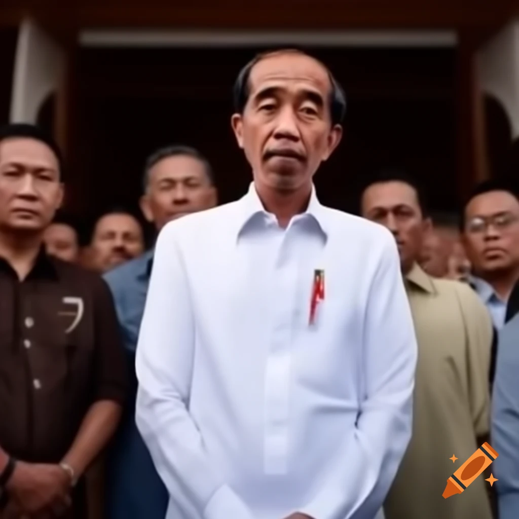 Joko Widodo speaking before a crowd