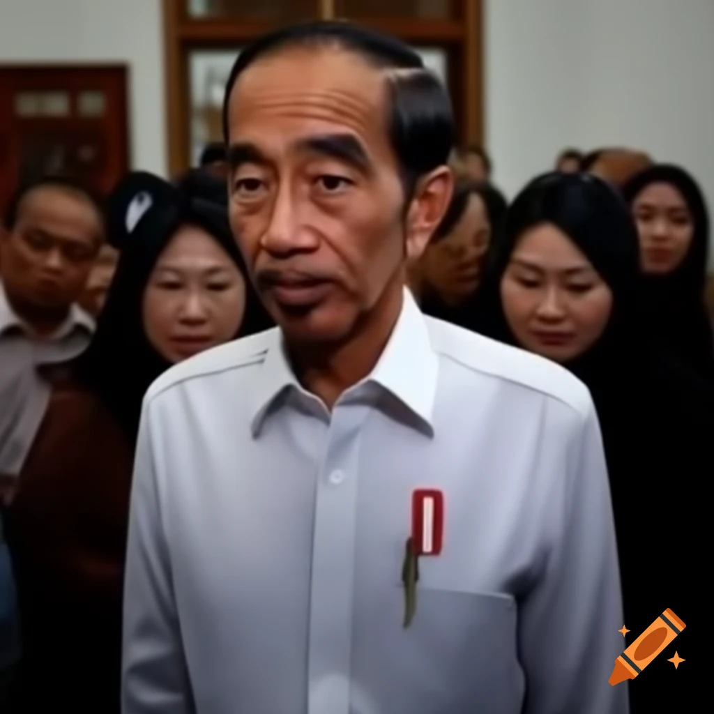 Joko Widodo speaking before a crowd