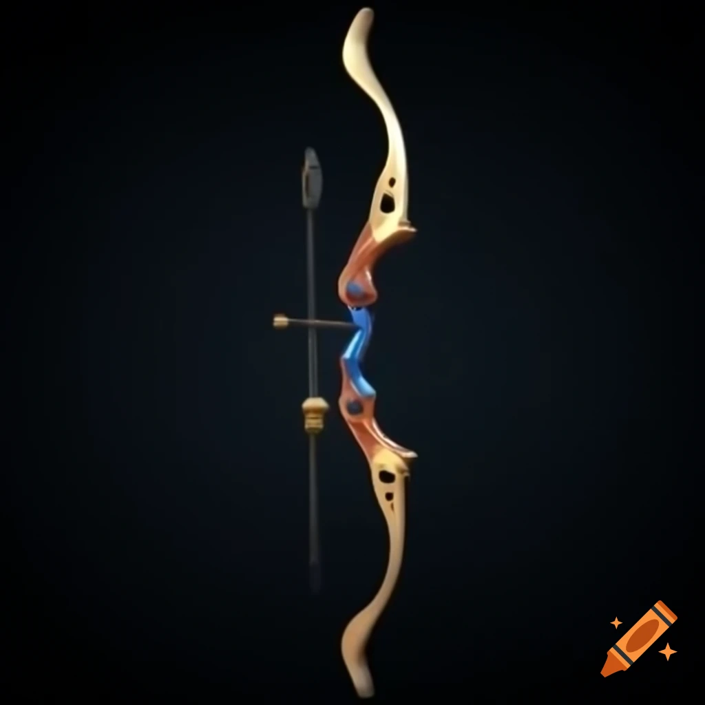 Majestic greatbow crafted from yew and steel, showcasing strength and elegance