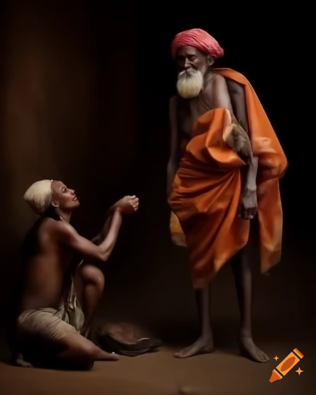 Contrast between a wealthy man and a less fortunate man