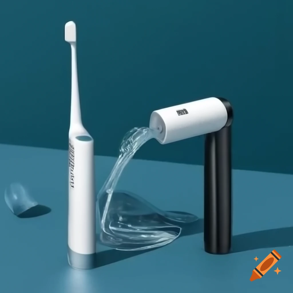 Combined electric flosser and toothbrush design