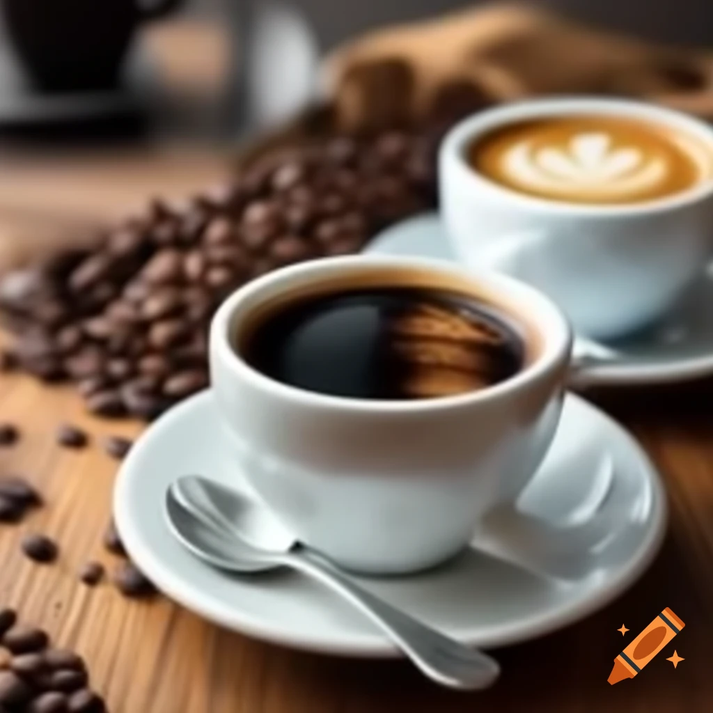 Variety of coffees and coffee cafes