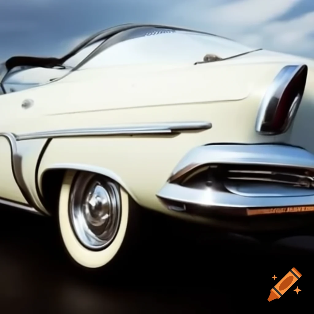 Hybrid vehicle combining 2005 Chrysler 300 front and 1950s Studebaker rear