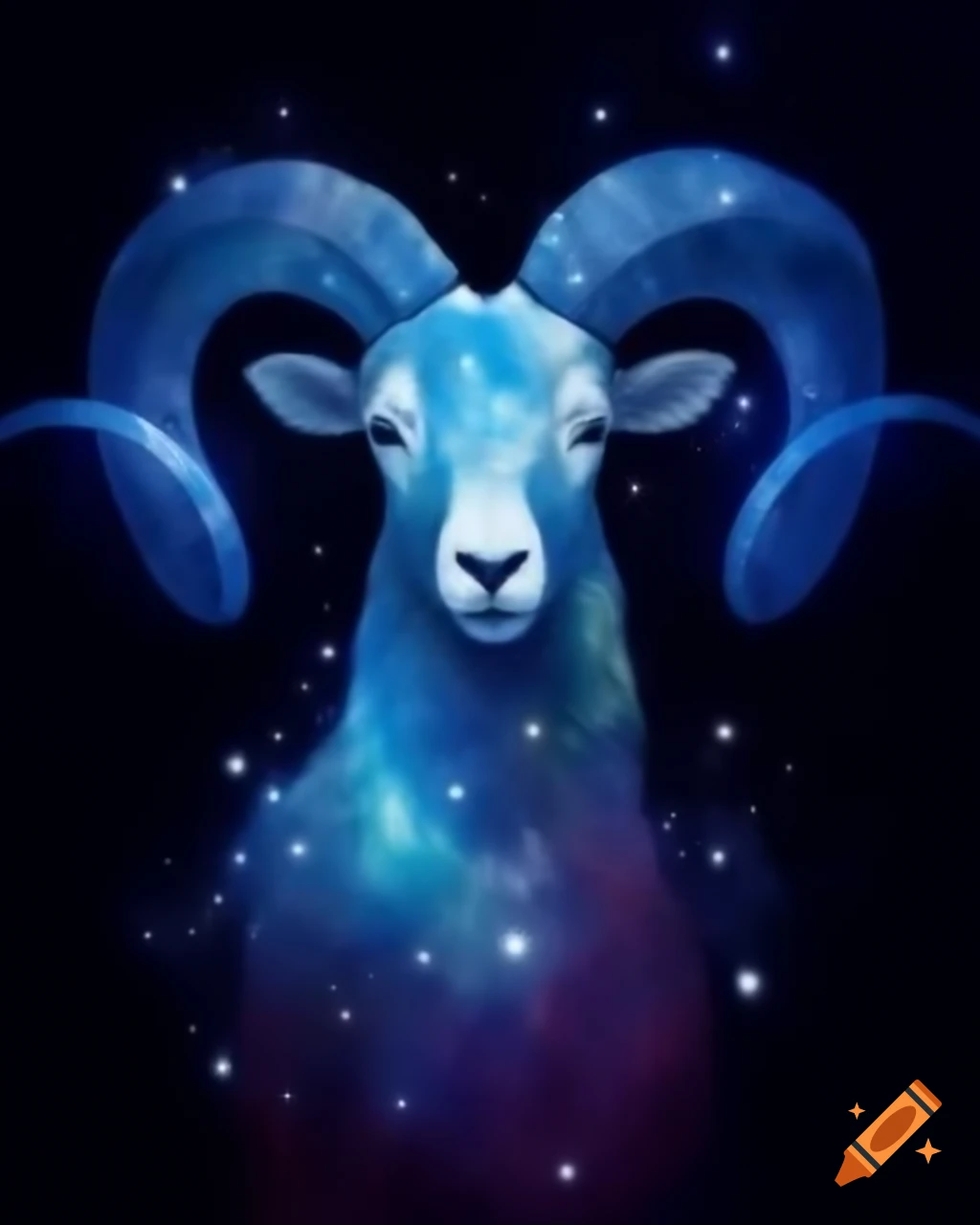 Constellation depicting the zodiac sign Aries