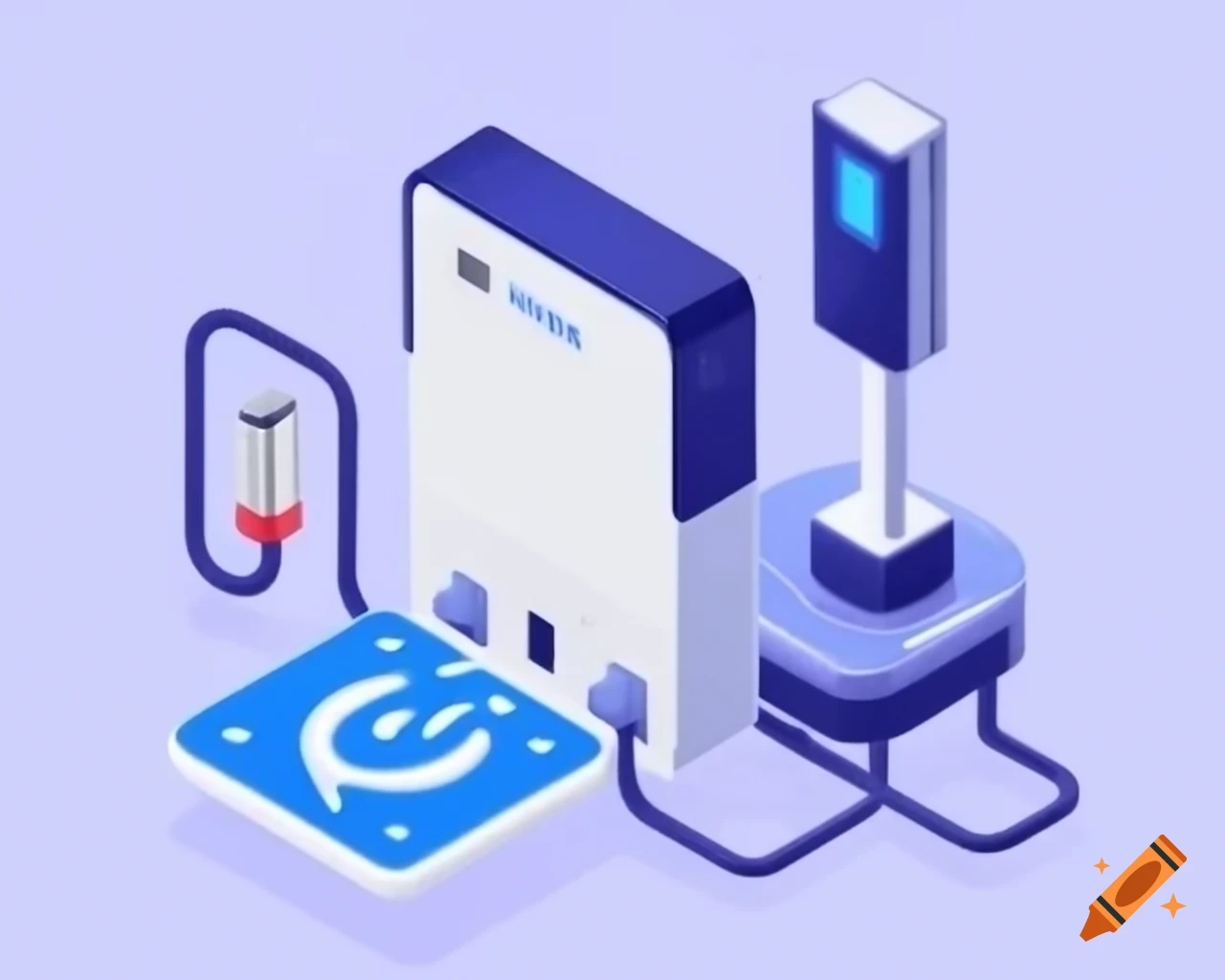 Smart charging station with IoT sensors for scooter repairs
