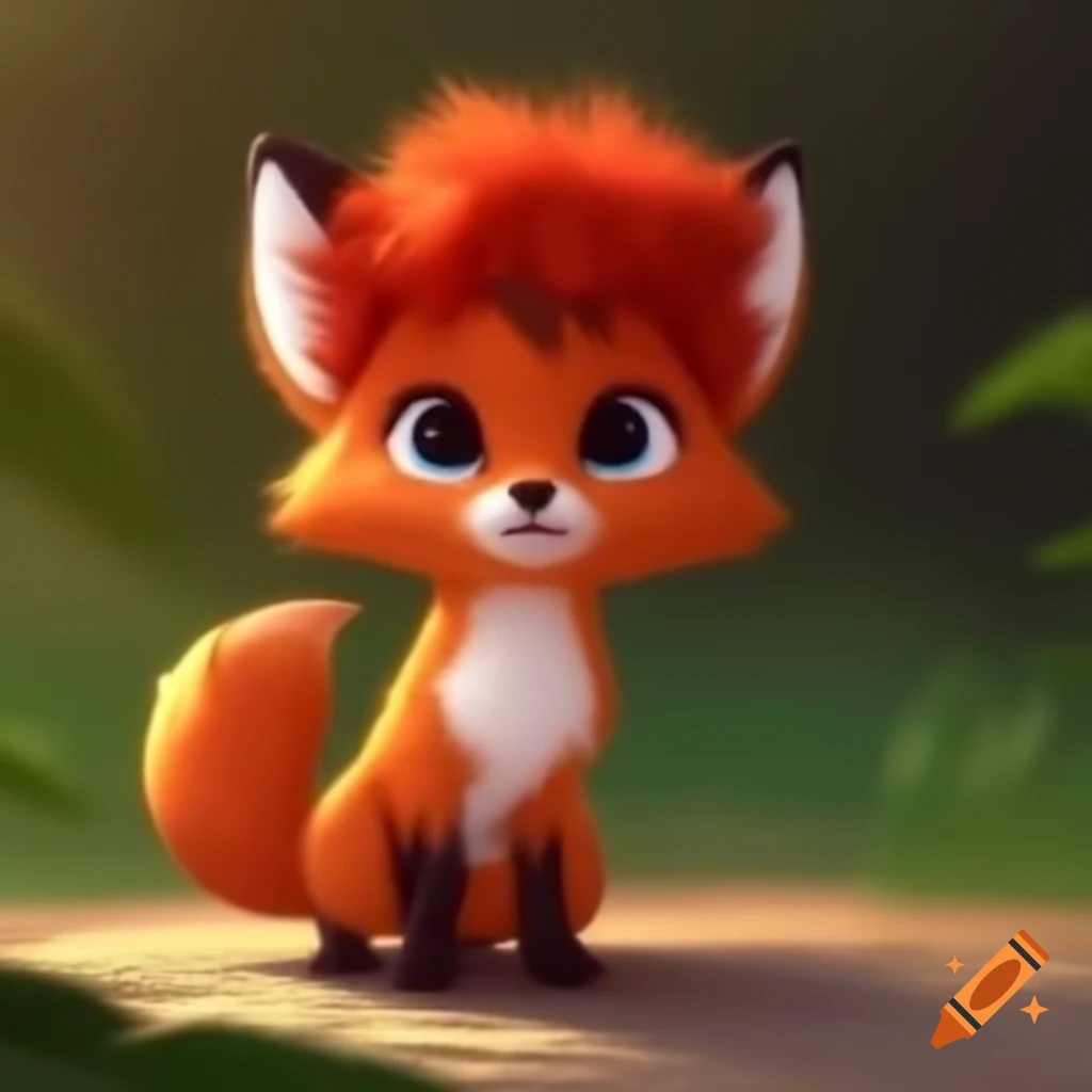 Cute red-haired fox