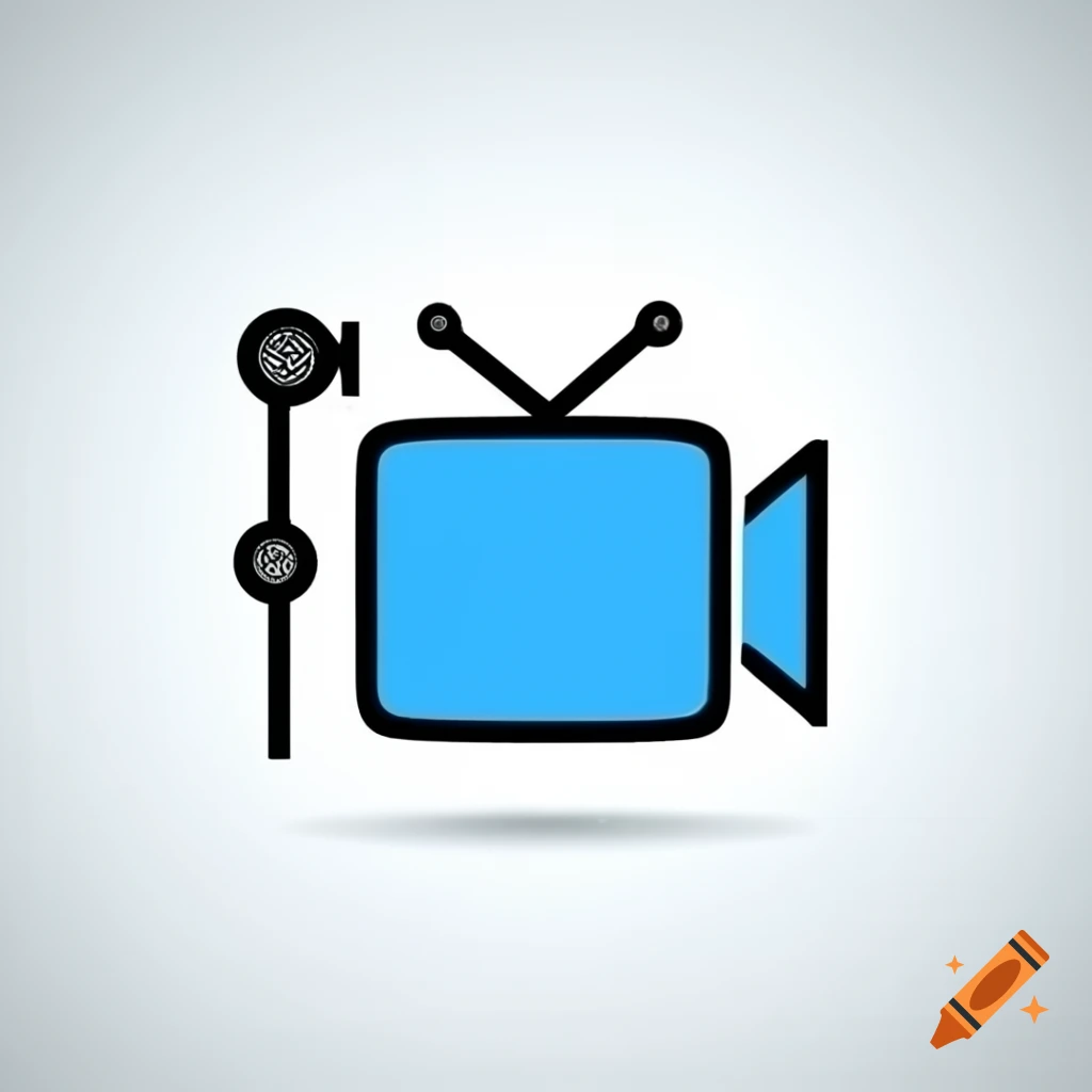 Live streaming logo featuring an antenna and camera, designed for Facebook