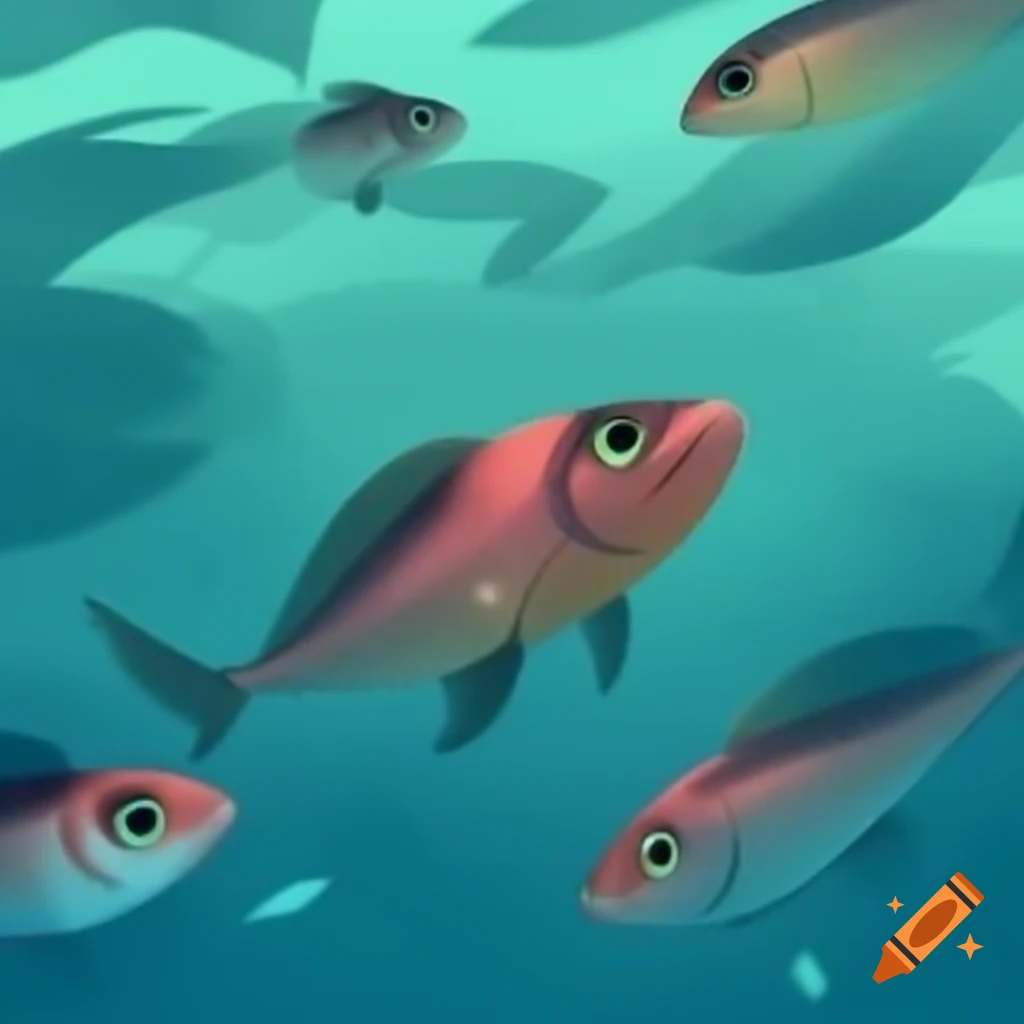 Colorful fish swimming in water