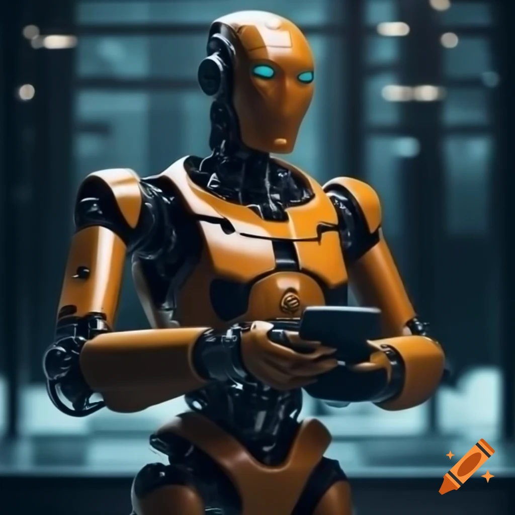 Automation of robots and programming with human potential on Craiyon