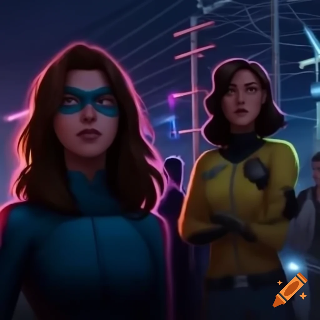 Health and safety officers next to power substations and electricity lines