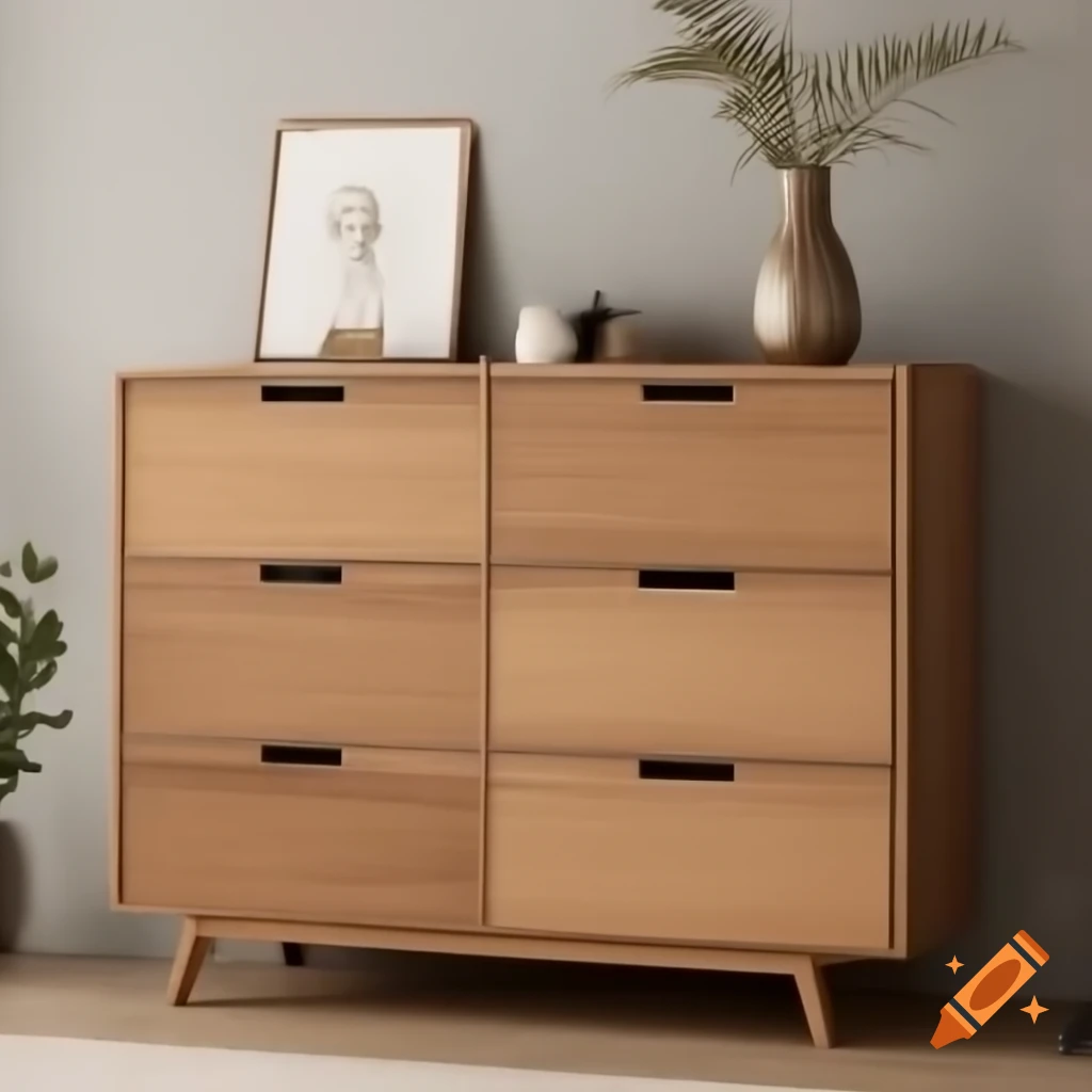 Finished furniture next to a carpenter