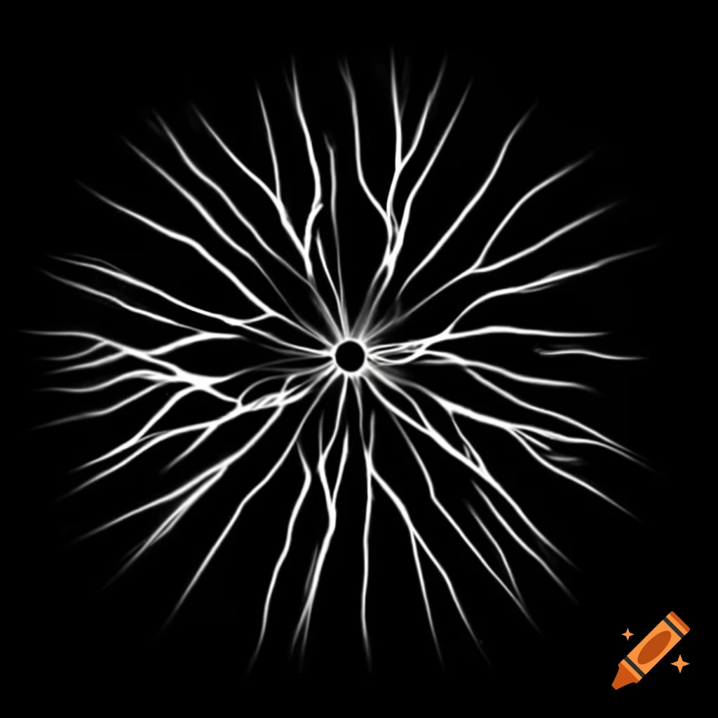 Abstract black and white representation of psychology